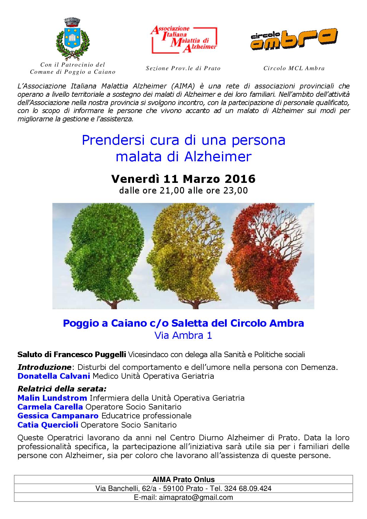 Locandina dell'incontro dell' 11 marzo