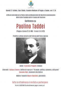 Conferenza su Paolino Taddei
