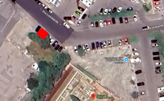 Collocazione chiosco in Via Lombarda