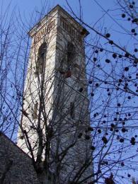 Il campanile della chiesa di Santa Maria del Rosario